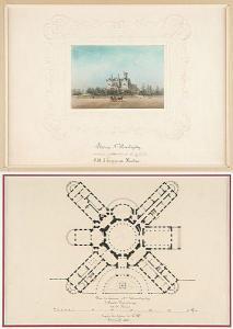 CHARLEMAGNE Iosif Iosifovic,Vue du château du Prince Nikolaï Sergeevich Vsevol,1854,Horta 2019-05-27