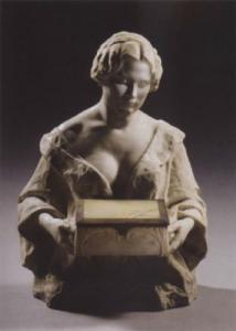 CHARLEMONT Theodor 1859-1938,Bust of a young Woman holding a Box of Onyx,Sotheby's GB 2003-02-18