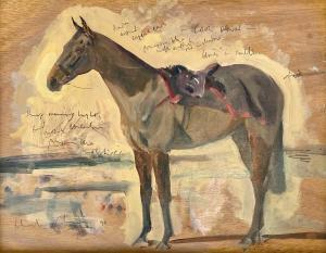 Charles Church 1970,Study of a Horse, 'Cool Dawn' winner of the 1998, ,1998,David Lay GB 2021-01-28