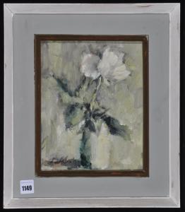 Charles Edward,white flower in a vase,Anderson & Garland GB 2018-07-26