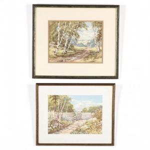 CHARLES GRANT DAVIDSON 1865-1945,Two Landscape,Leland Little US 2019-06-29
