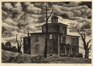 CHARLES Martin J,The Octagon House,1930,Provincetown Art Association US 2014-09-20