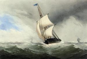 Charles Taylor 1843-1866,A trading brig in a stiff breeze,Christie's GB 2010-05-27