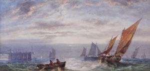 CHARLES W,Fishing boats off Brighton,1870,Bellmans Fine Art Auctioneers GB 2021-10-12