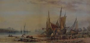 CHARLES W,Sailing Vessels and Fishing Boats on the Shoreline,1875,David Duggleby Limited 2017-06-23