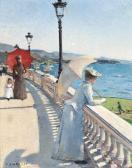 CHARLET Frantz 1862-1928,A promenade in Monaco,Christie's GB 2016-05-17