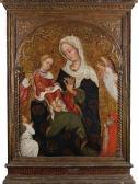 CHARLIER DI FRANCIA Jean, Giovanni 1404-1432,The Madonna and Child with angels and a maledo,Bonhams 2008-12-03