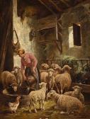 CHARLIER Emile 1862,The sheep fold,Bonhams GB 2010-08-15