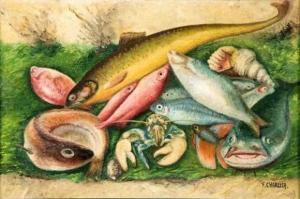 charlier fernand 1892-1973,Nature morte aux poissons,1930,Mercier & Cie FR 2009-12-06