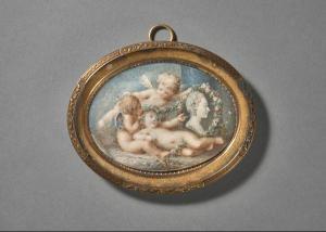 CHARLIER Jacques 1720-1790,Putti ornant de guirlandes de fl,Artcurial | Briest - Poulain - F. Tajan 2022-09-21