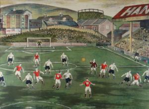 CHARLTON ARTHUR,Swansea footballers playing against a team at the ,1942,Rogers Jones & Co 2019-03-23