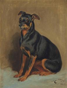CHARLTON John 1849-1917,Pentre, a Manchester terrier,1894,Christie's GB 2013-11-27