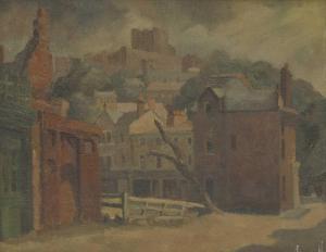 CHARMAN Clifford 1910-1992,View of a town with castle,1950,Sworders GB 2022-02-13