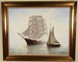 CHARMAN Rodney 1944,TWO SAILING SHIPS,1981,Lewis & Maese US 2021-07-24