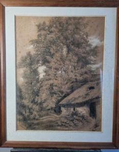 CHARPENTIER Eugène 1811-1890,Maison en sous bois,Binoche et Giquello FR 2021-09-24