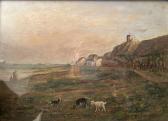 CHARPIN Albert 1842-1924,Chaumières chèvres,Pescheteau-Badin FR 2023-02-17