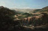 CHARTON Ernest 1816-1877,The road from Valparaíso to Santiago,Christie's GB 2010-09-22