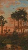 CHARTRAND Esteban, Philippe 1824-1884,Tramonto ai tropici,Palais Dorotheum AT 2009-04-01