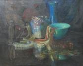 CHASE J.M 1900,Still Life of Vases and Bead Necklaces,David Duggleby Limited GB 2016-03-11