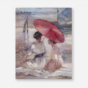 CHASE Susan Miller,Untitled (Women with Red Parasol),Rago Arts and Auction Center 2023-11-10
