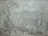 CHASSERIAU Theodore 1819-1856,Paysage au nuage blanc,Aguttes FR 2012-03-20