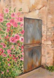CHASSIN Maryse,« La porte aux roses trémières »,Richmond de Lamaze FR 2011-04-28