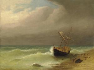 CHASSIN TRUBERT Desiree 1800-1800,A beached ship,Christie's GB 2009-01-15