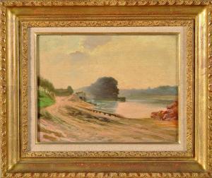 CHATEIGNON Ernest 1863-1910,«Chemin au bord de la rivière»,Salles de ventes Pillet FR 2012-11-25