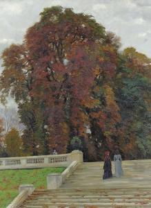 CHATELAIN Alfred Joseph 1867,"Parc de Saint-Cloud".,1902,Dobiaschofsky CH 2006-11-01