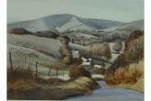 CHATER Cedric 1910-1978,Landscape at Alfriston,Burstow and Hewett GB 2015-10-21