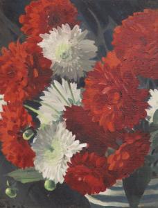CHATER Cedric 1910-1978,Still life of carnations in a vase,Gorringes GB 2021-05-17