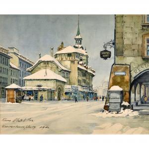 CHATILLON Pierre 1885-1974,Waisenhausplatz,1940,Dobiaschofsky CH 2018-11-10