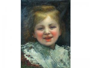 CHATINIERE ANTONIN MARIE 1828-1926,Ritratto di bambina,Caputmundi Casa d'Aste IT 2015-09-15