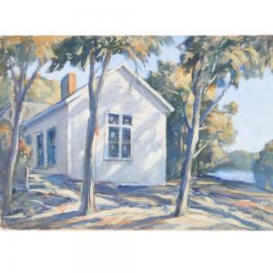 CHATTERTON Clarence Kerr 1880-1973,House at the Shore,Ripley Auctions US 2022-06-04