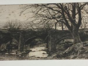 CHATTOCK Richard Samuel 1825-1906,Chagford Bridge,1889,Jim Railton GB 2021-12-03