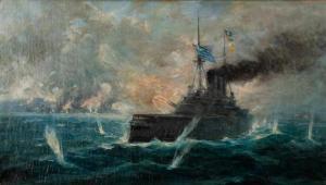 CHATZIS Vassilios 1870-1915,Le navire de guerre Georges Averof,Bonhams GB 2021-05-19