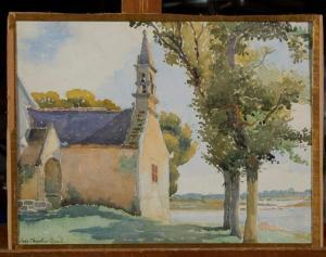 CHAULEUR OZEEL JANE 1879-1965,Eglise bretonne,Mercier & Cie FR 2020-04-22