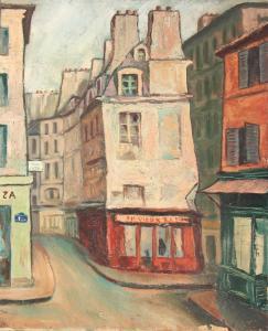 CHAUVAT Laurent 1900-1900,Rue parisienne,1957,Kahn & Associes FR 2023-06-24