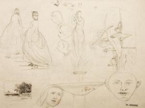 CHAUVEL Théodore 1831-1909,Study for stage design,1862,MiMo Auctions US 2009-11-21