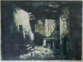 CHAUVIN Enid 1910-1981,Back Streets, Night,Theodore Bruce AU 2016-09-25