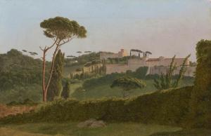 CHAUVIN Pierre Athanase,Rome, a view of the Villa Borghese from the back o,Christie's 2023-01-25