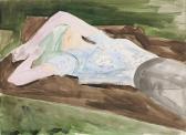 CHAVAZ Albert 1907-1990,Jeune femme alanguie au parc,Piguet CH 2008-12-10