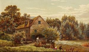 CHEADLE Henry 1852-1910,On the Avon at Ashow, Warwickshire,1872,Rosebery's GB 2020-09-23