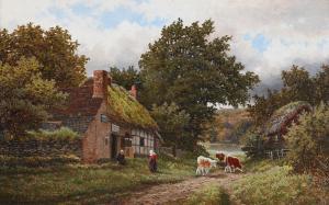 CHEADLE Henry 1852-1910,THE BOAT INN, WELFORD, GLOUCESTERSHIRE,1876,Dreweatts GB 2022-12-02