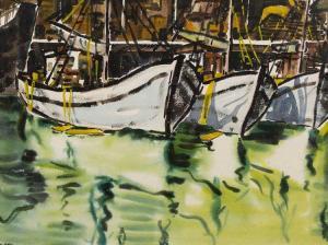 CHEALES Richard 1922-1988,Boats in a Harbour,5th Avenue Auctioneers ZA 2016-10-16