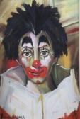 CHEBER Georges,Portrait de clown,Osenat FR 2013-01-27