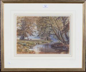 CHEESMAN William 1841-1910,View along a River,1908,Tooveys Auction GB 2021-06-23