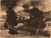 CHEKRYGIN Vassilii Nikolaevich 1897-1922,Trees at the Dusk,Shapiro Auctions US 2016-10-30