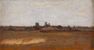 CHELMONSKI Jozef 1849-1914,"View of the village" ("Village"),1900-1910,Desa Unicum PL 2023-10-19