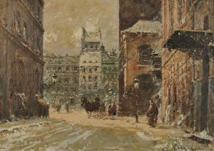 CHEMIELINSKI Wladyslaw T 1895,Winter City View,Skinner US 2014-09-19